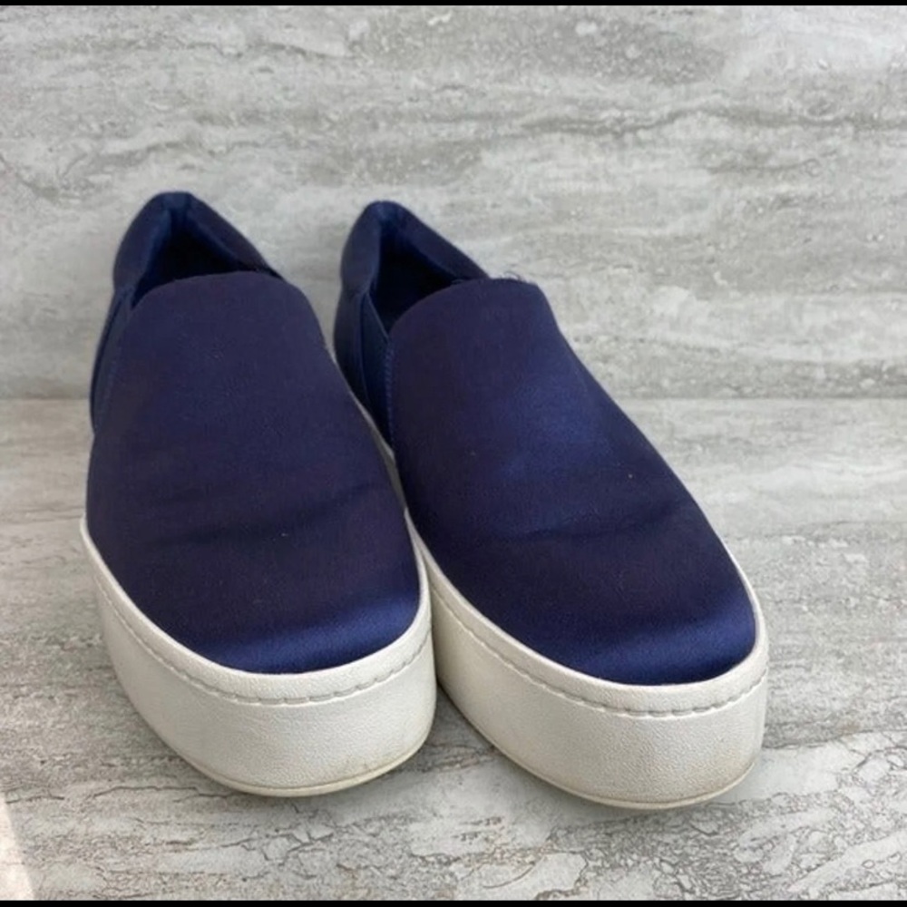 Vince Warren Platform Shoes in Satin Blue